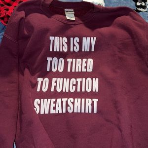 Maroon Crew Neck Sweatshirt